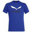 Koszulka męska Salewa Solidlogo Dri-Rel M S/S Tee niebieski/jasnoniebieski Electric Melange
