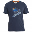 Koszulka męska Icebreaker M Mer Central Classic SS Tee Ski Rider ciemnoniebieski Midnight Navy