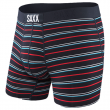 Bokserki Saxx Vibe Boxer Brief Dk Ink coast stripe niebieski/czerwony DkInkCoastStripe