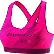 Sportowy biustonosz Dynafit Alpine Graphic W Bra różowy Pink Glo