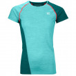 Damska koszulka Ortovox W's 120 Cool Tec Fast Upward T-Shirt niebieski Ice Waterfall Blend