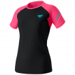 Koszulka damska Dynafit Alpine Pro W S/S Tee czarny/różówy FluoPink
