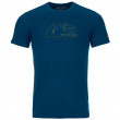 Koszulka męska Ortovox 140 Cool Vintage Badge T-Shirt niebieski Petrol Blue