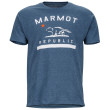 Koszulka męska Marmot Marmot Republic Tee SS niebieski NavyHeather