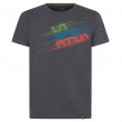 Koszulka męska La Sportiva Stripe Evo T-Shirt M szary/zielony Carbon/Kale