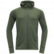 Męska bluza Devold Nibba Man Jacket W/Hood zielony Forest Melange
