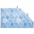 Ręcznik szybkoschnący LifeVenture Printed SoftFibre Trek Towel niebieski/szary Santorini