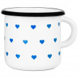 Kubek Zulu Cup Mini Heart biały/niebieski white/blue