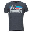 Koszulka męska Marmot Coastal Tee SS (2019) szary/niebieski CharcoalHeather