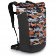 Plecak Osprey Transporter Roll Top czarny/pomarańczowy Black/OrangeCamo