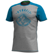 Koszulka męska Dynafit Transalper Light M S/S Tee 2021 niebieski/szary MykonosBlue