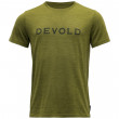 Koszulka męska Devold Logo Man Tee zielony Green (Green Melange)