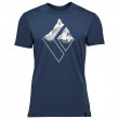Koszulka męska Black Diamond Mountain Logo SS Tee ciemnoniebieski Ink Blue