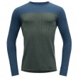 Męska koszulka Devold Kvitegga Man Shirt zielony/niebieski Woods/Blue