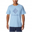 Koszulka męska Columbia Pacific Crossing™ II Graphic SS Tee jasnoniebieski Jet Stream, CSC Stacked Logo Graphic