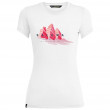 Koszulka damska Salewa Lines Graphic Dry W T-Shirt. biały/czerwony Optical White