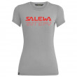 Koszulka damska Salewa Graphic Dry W S/S Tee zarys HeatherGray