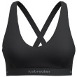 Sportowy biustonosz Icebreaker W Mer 125 Cool-Lite Sprite Racerback Bra czarny Black