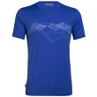 Koszulka męska Icebreaker Mens Tech Lite SS Crewe Peak Pattern niebieski Lapis