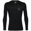 Koszulka męska Icebreaker Oasis LS Crewe Peak2Peak Lift czarny Black