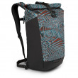 Plecak Osprey Transporter Roll Top czarny/niebieski palm leaf glitch print