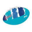 Piłka Aquawave Mandla niebieski BlueWavePrint/ScubaBlue