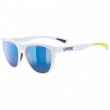 Okulary przeciwsłoneczne Uvex Esntl Spirit biały/niebieski White Matt/Mirror Blue