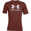 Koszulka Under Armour Sportstyle Logo SS czerwony CinnaRed//White