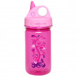 Butelka dla dziecka Nalgene Grip-n-Gulp ciemnofioletowy/różówy  Pink w/Woodland Art