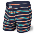 Bokserki Saxx Ultra Boxer Brief Fly niebieski/pomarańczowy NavyVistaStripe