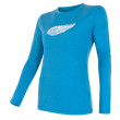Koszulka damska Sensor Merino Wool PT Feather niebieski