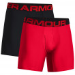 Męskie bokserki Under Armour Tech 6in 2 Pack czerwony/czarny Red / / Black