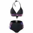 Damski strój kąpielowy Aquawave Paola Wmns czarny/różówy Black/NeonPalmsPrint