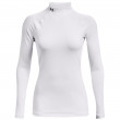 Koszulka damska Under Armour Authentics Mockneck biały White/Black