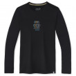 Męska koszulka Smartwool M Merino Sport 150 Smw Logo Ls Grphc Tee czarny Black