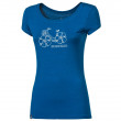 Koszulka damska Progress OS LIBERTA "FLOWBIKE" 24IJ niebieski Blue
