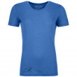 Koszulka damska Ortovox 185 Merino Logo Spray Ts W niebieski sky blue