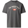 Koszulka męska The North Face M S/S Tee Varsity Graphic szary TNF MEDIUM GREY HEATHER