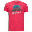Koszulka męska Marmot Pikes Peak Tee SS czerwony RedHeather