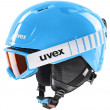 Kask narciarski dla dzieci Uvex Heyya Set jasnoniebieski blue