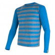 Męska koszulka Sensor Merino Wool Active dł.r. niebieski BlueStripes