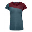 Damska bielizna termoaktywna Ortovox 150 Cool Logo T-Shirt niebieski/czerwony MidAqua