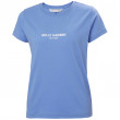 Koszulka damska Helly Hansen W Rwb Graphic T-Shirt niebieski 619 Skagen Blue