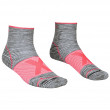 Damskie skarpety Ortovox Alpinist Quarter Socks W szary/różówy GrayBlend