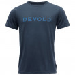 Koszulka męska Devold Logo Man Tee niebieski Night