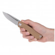 Nóż składany Acta non verba Z200 Stonewash/Plain Edge, G10 brązowy Coyote