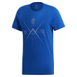 Koszulka męska Adidas Ascend Tee niebieski Blube