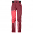 Spodnie damskie Ortovox Westalpen 3L Pants W Blue Lake czerwony DarkBlood