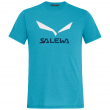 Koszulka męska Salewa Solidlogo Dri-Rel M S/S Tee jasnoniebieski BlueDanubeMelange