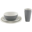 Zestaw naczyń Outwell Gala 2 Person Dinner Set 2023 zarys Grey & Sand